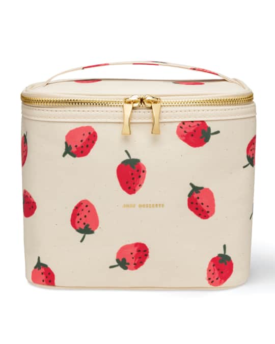 strawberries lunch tote