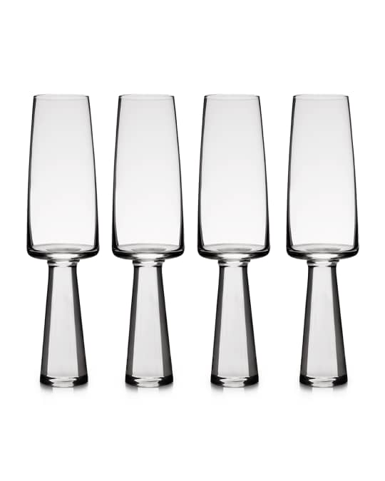 Villeroy & Boch La Divina Champagne Glass Flute, Set of 4, 120ml, Clear