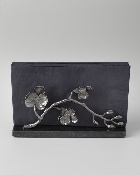 Black Orchid Vertical Napkin Holder