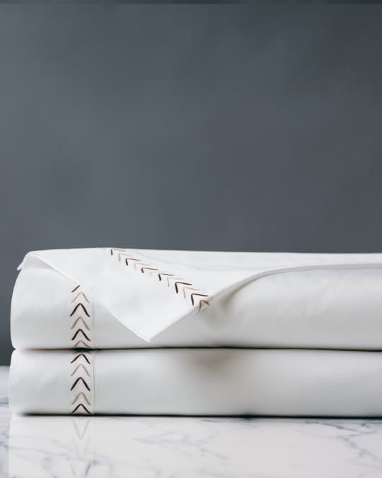 Eastern Accents Miri Coffee King Flat Sheet Neiman Marcus