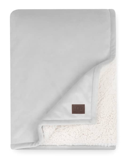 Bliss Reversible Sherpa Throw Blanket