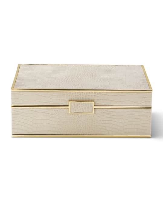 AERIN Classic Croc Large Jewelry Box | Neiman Marcus