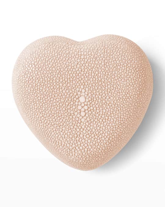 AERIN Shagreen Heart Box Neiman Marcus