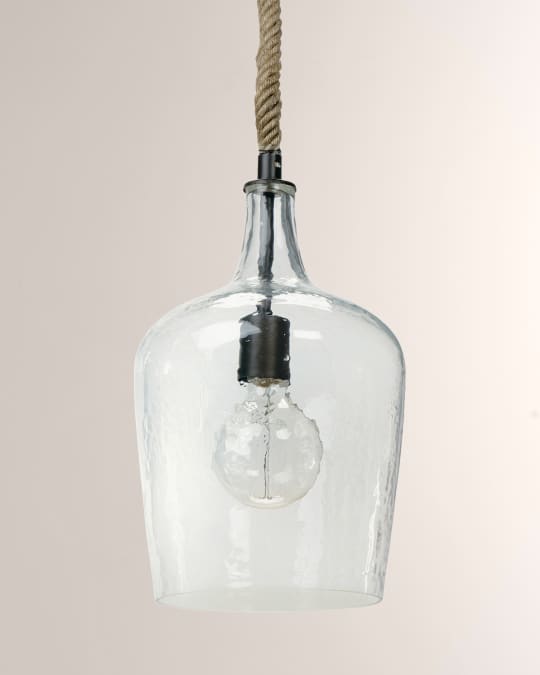 Hammered Glass Lighting Pendant