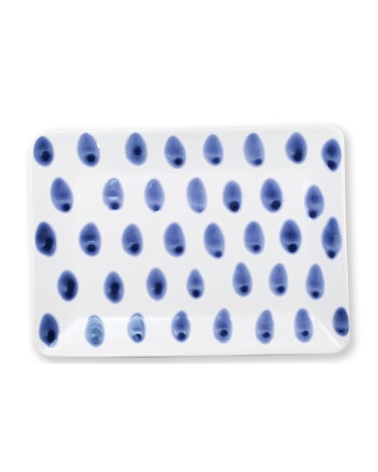 Vietri Santorini Dot Small Rectangular Platter | Neiman Marcus
