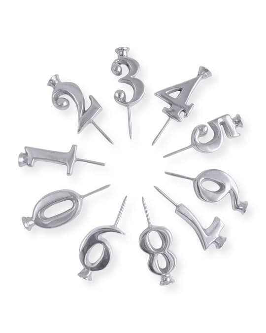 Number Candle Holder Set