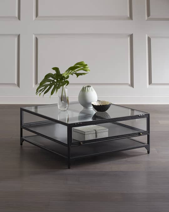 Four hands shadow hotsell box coffee table