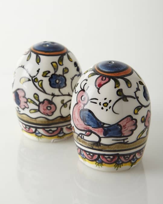 Neiman Marcus Pavoes Salt & Pepper Shakers Neiman Marcus