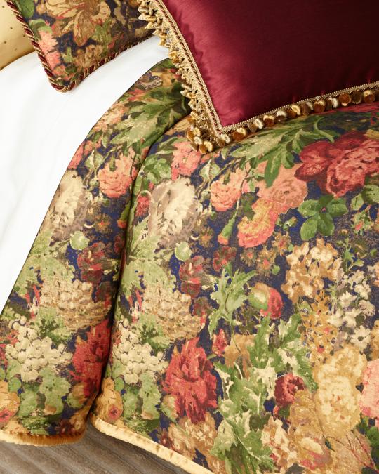 Dian Austin Couture Home Rose de Rescht Floral King Duvet | Neiman Marcus