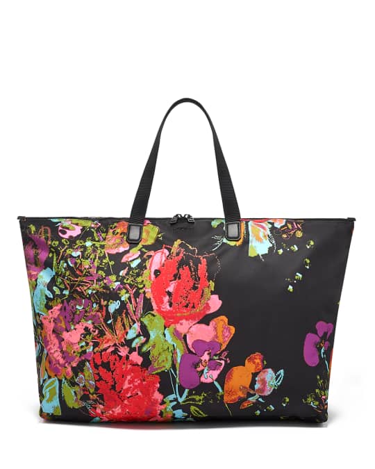 Tumi floral tote top