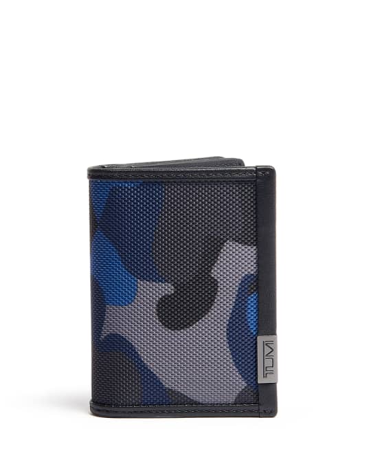 Tumi blue camo wallet discount