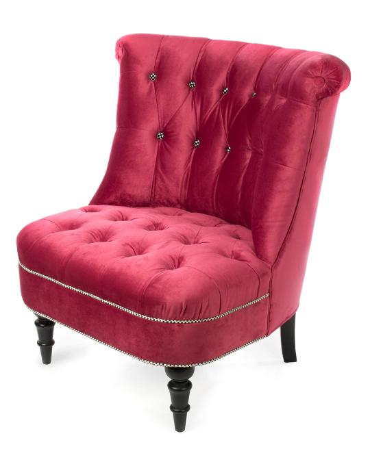 MacKenzie-Childs Farmhouse Raspberry Accent Chair | Neiman Marcus