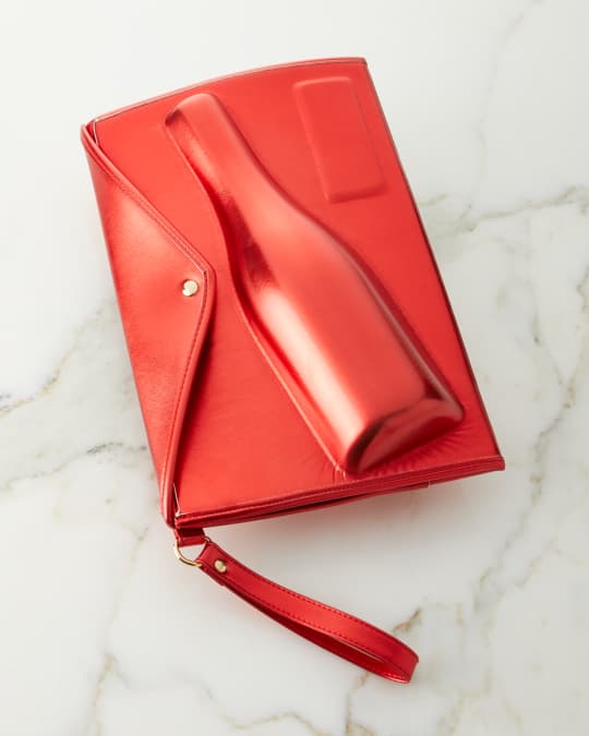 Large Red Champagne Clutch