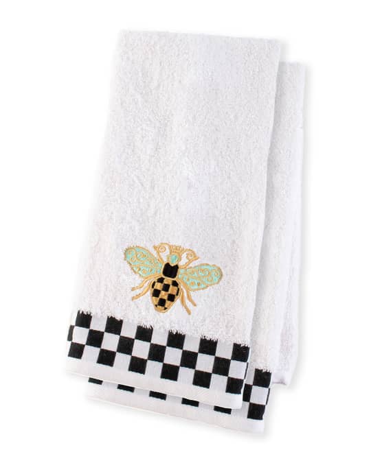 MacKenzie Childs Queen Bee Hand Towels Set of 2 Neiman Marcus
