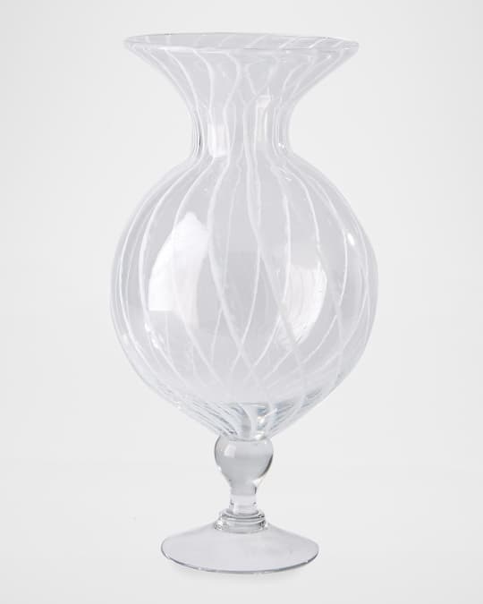 White Stripe Vase