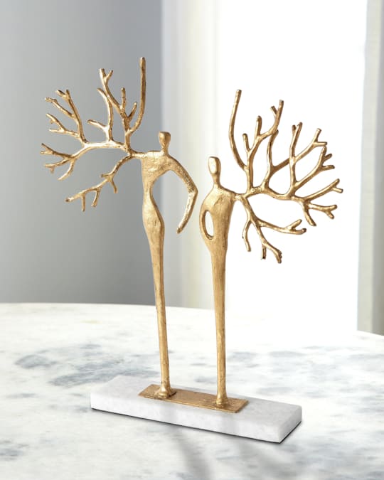 Branch Man and Woman Sculpture