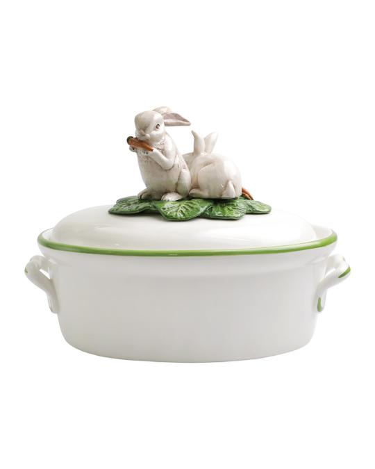 Vietri Spring Vegetables Tureen with Bunnies | Neiman Marcus