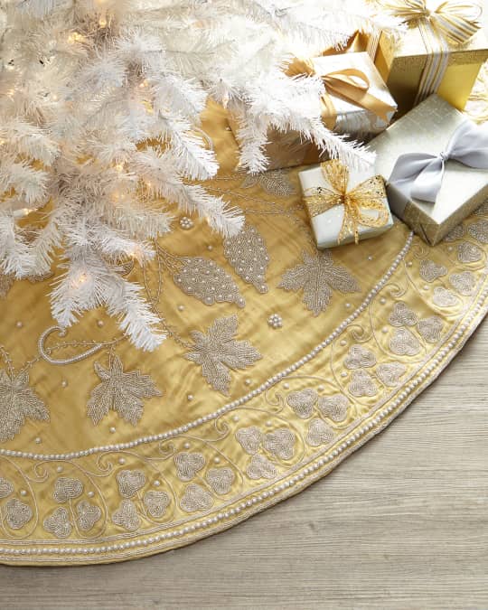 Silver And Gold Tree Skirt 