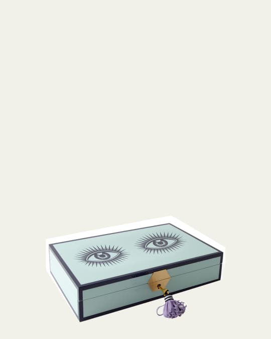 【JONATHAN ADLER】☆お洒落☆LE WINK LACQUER JEWELRY BOX Jonathan Adler Le Wink Lacquer Jewelry Box | Blue | FARFETCH