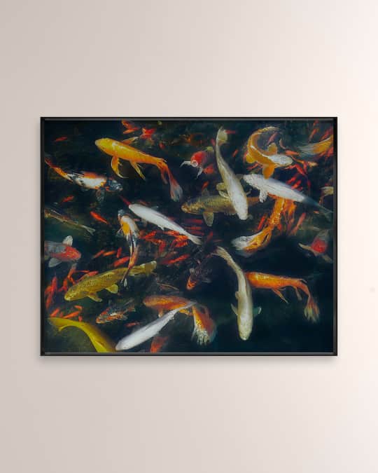 "Koi 1" Digital Art Print on Canvas by Kate Woodman