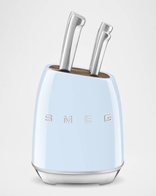 7-Piece Knife Block Set, Pastel Blue