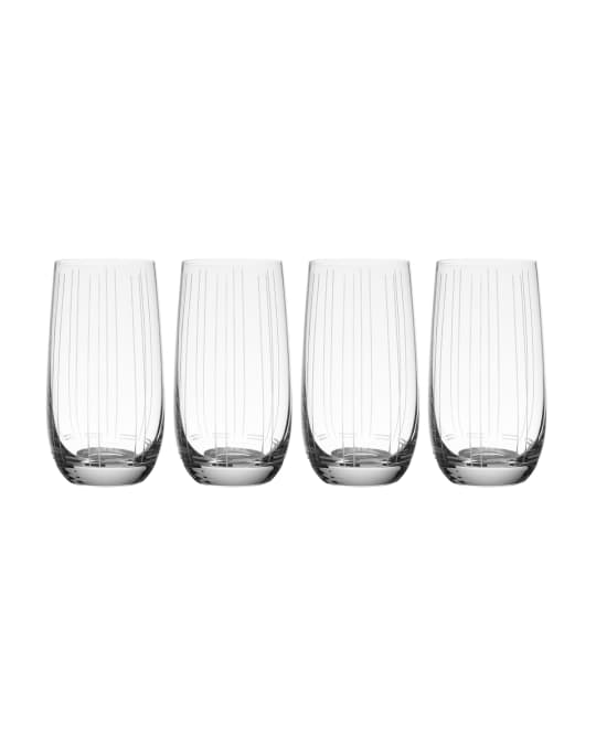 Mikasa Cal Blue Ombre Highball Glasses, Set of 4