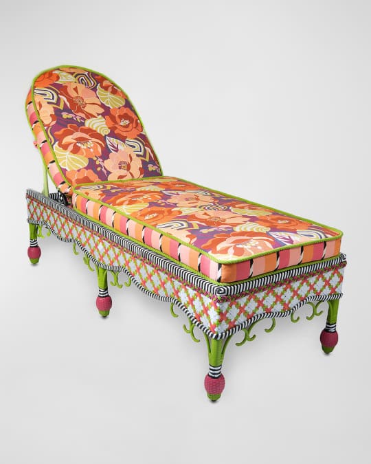 Breezy Poppy Outdoor Chaise