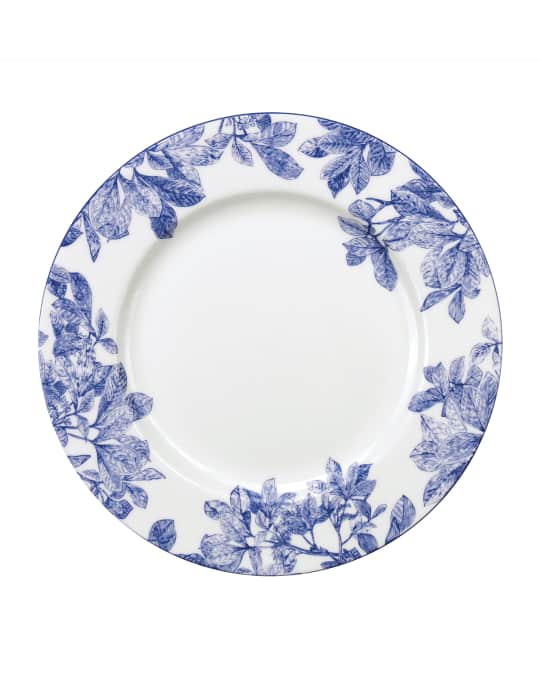 Caskata Arbor Blue Rimmed Dinner Plates, Set of 4 | Neiman Marcus