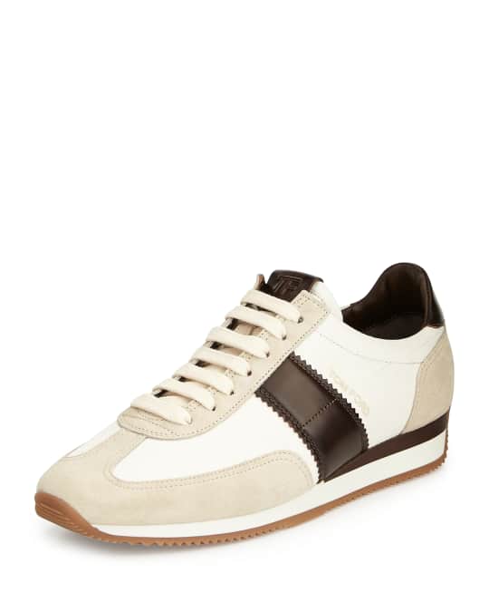 TOM FORD Men's Orford Colorblock Trainer Sneakers, Brown | Neiman Marcus