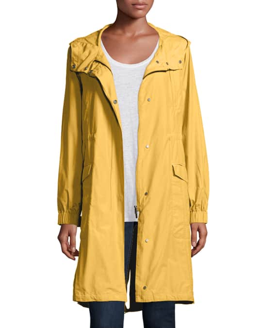 Eileen fisher hooded long anorak jacket sale