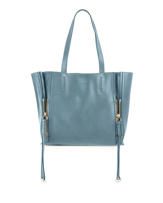 Chloe milo medium leather & suede tote bag sales