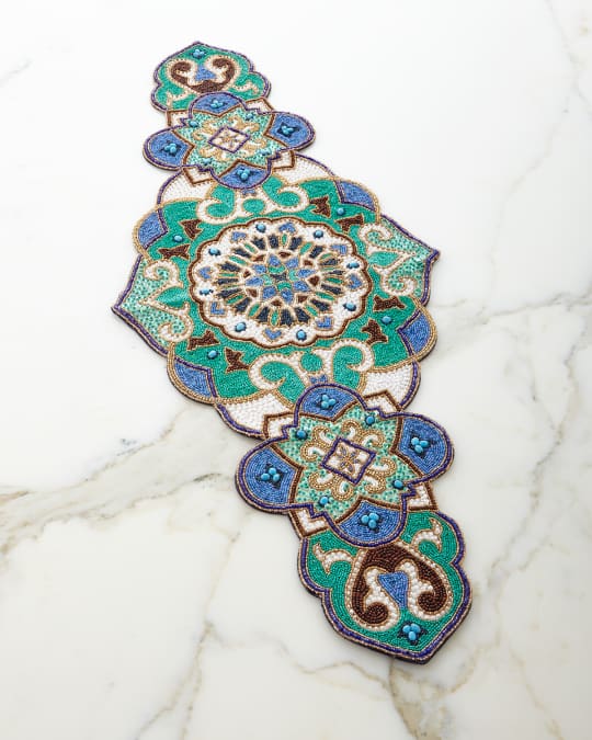 Kim Seybert Fez Beaded Table Runner Neiman Marcus