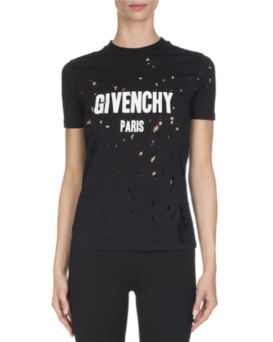 Givenchy paris t shirt destroyed deals