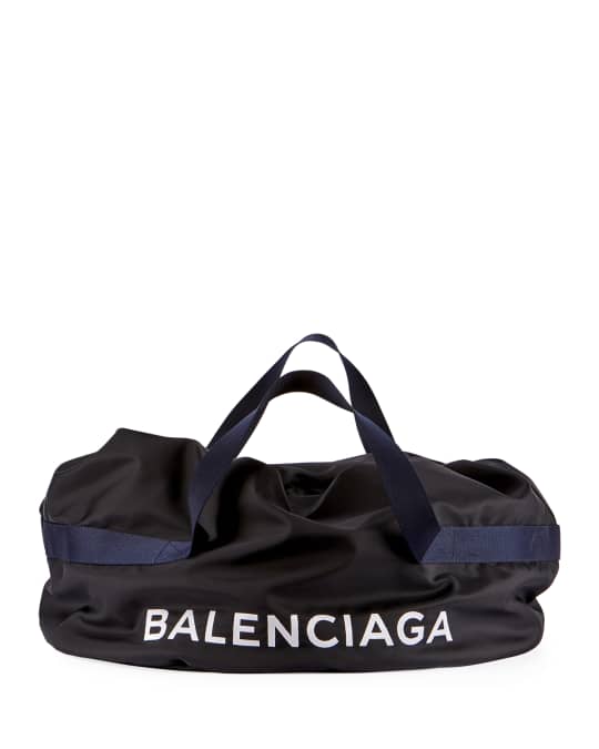 Balenciaga Nylon Logo Basic Duffel Bag | Neiman Marcus