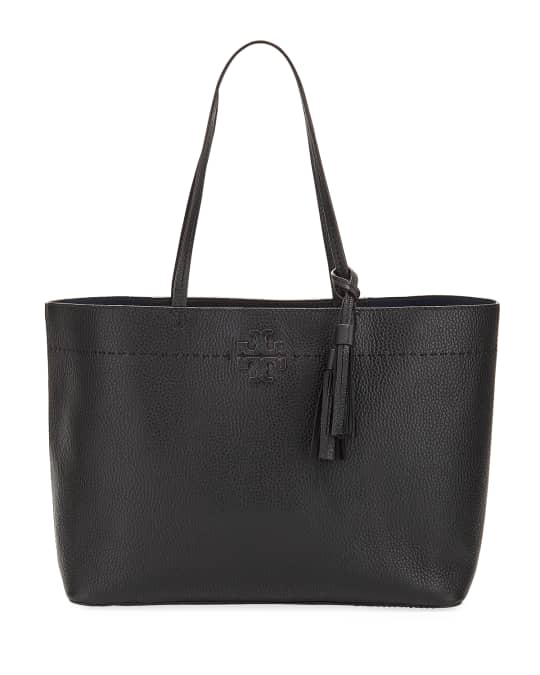 Tory Burch McGraw Pebbled Leather Tote Bag | Neiman Marcus