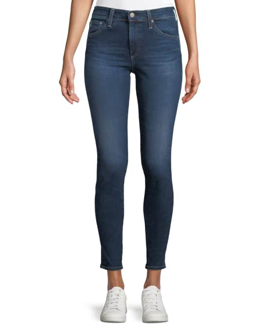 AG Adriano Goldschmied Farrah High-Rise Skinny Ankle Jeans | Neiman Marcus