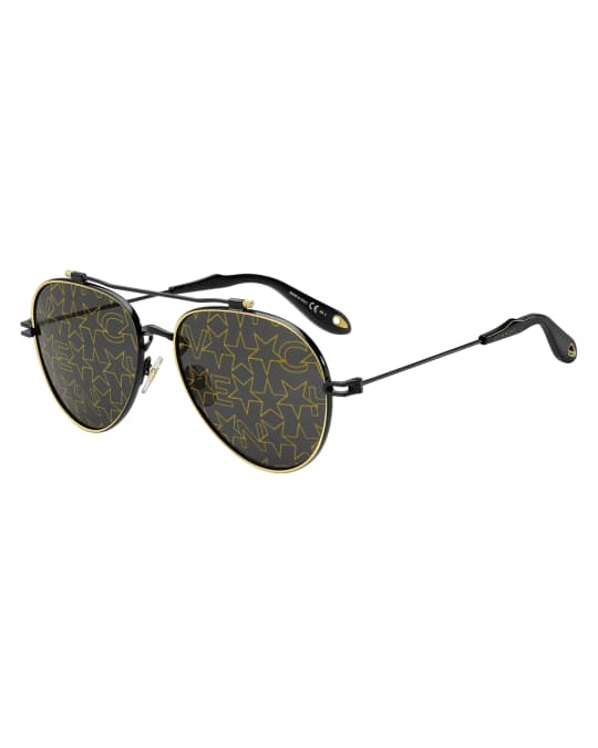 Givenchy Metal Aviator Sunglasses Neiman Marcus 