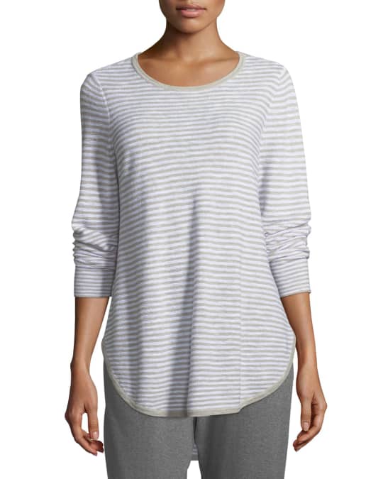 Eileen Fisher LinenBlend Slub Top Neiman Marcus