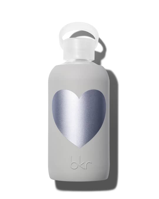Glass Water Bottle, Luna Heart, 16 oz./ 500 mL