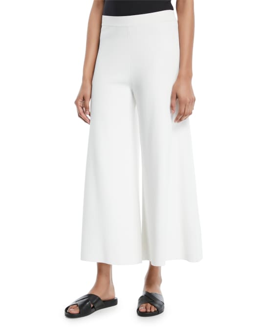 Theory Henriet Lustrate Wide Pants | Neiman Marcus