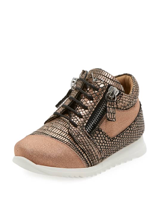 Mixed Media Glitter Neoprene Sneakers Toddler Kids