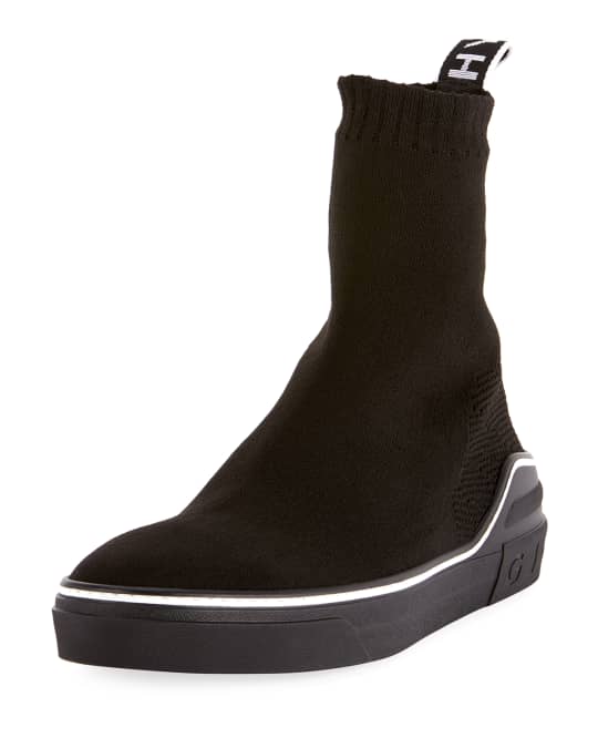 Givenchy Men's George V High-Top Sock Sneakers with Logo | Neiman Marcus