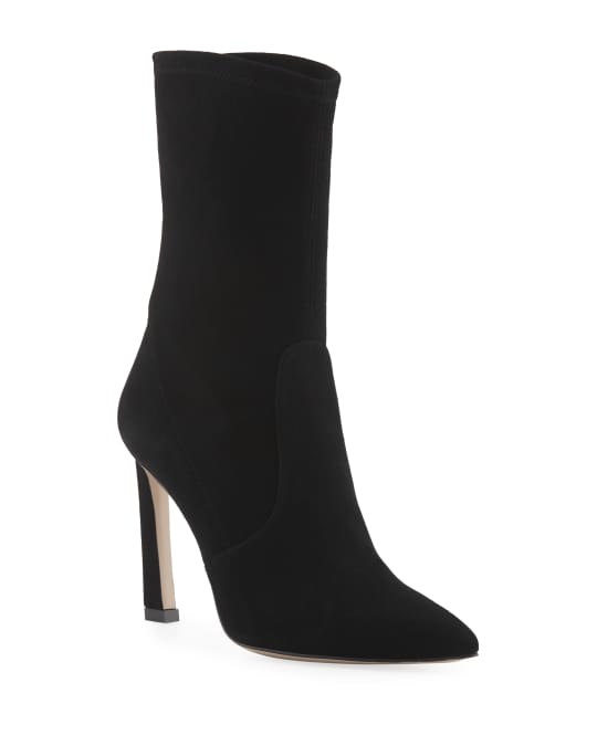 Stuart weitzman rapture suede top sock booties
