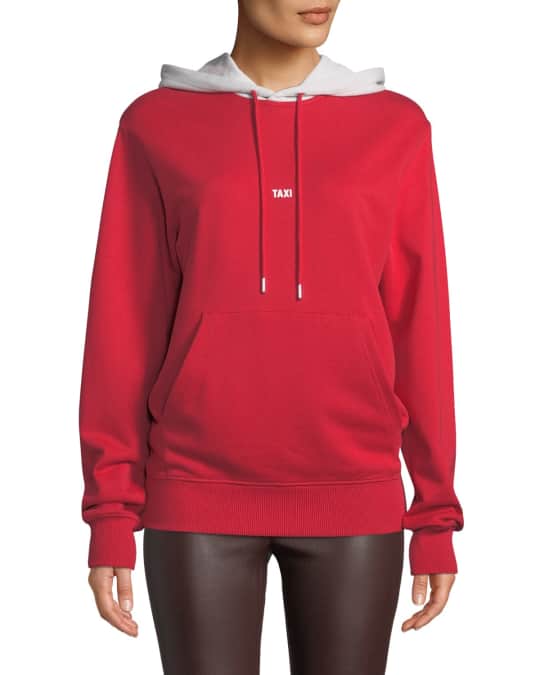 Helmut Lang Taxi Graphic Cotton Pullover Hoodie Neiman Marcus