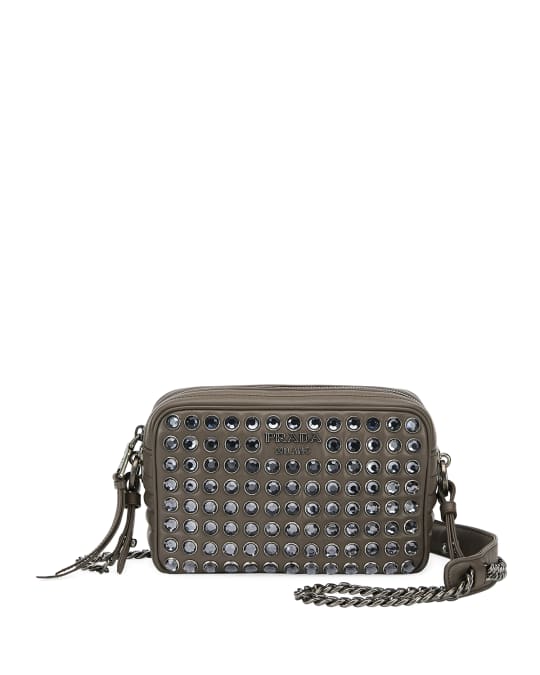Prada diagramme studded camera bag 2025