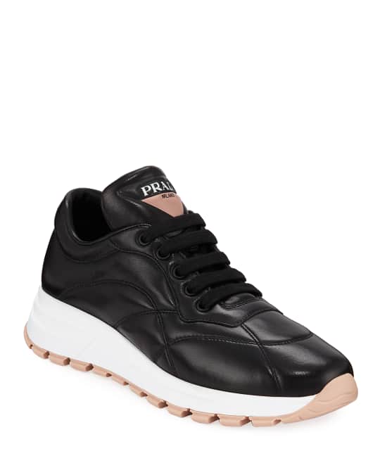 Prada Quilted Leather Trainer Sneakers | Neiman Marcus
