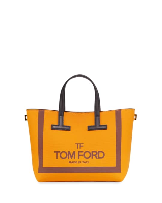 Tom ford printed canvas and leather t tote bag 2025