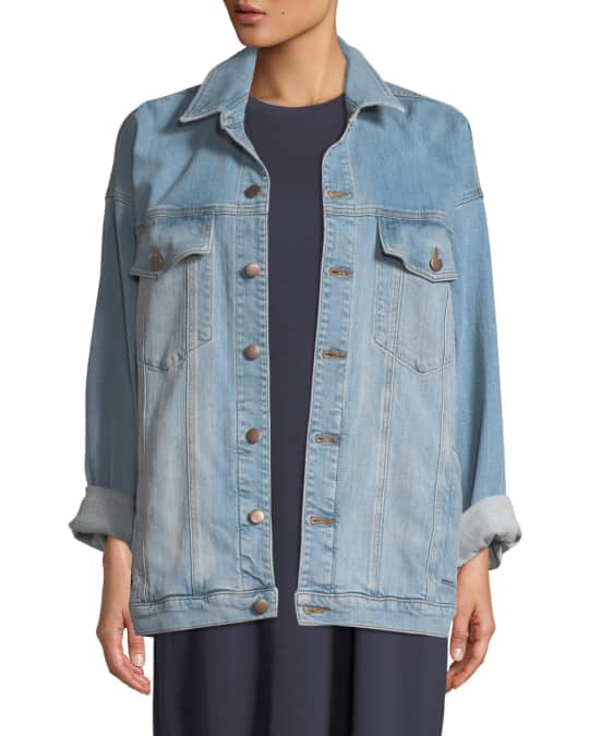 Oversized Long Denim Jacket