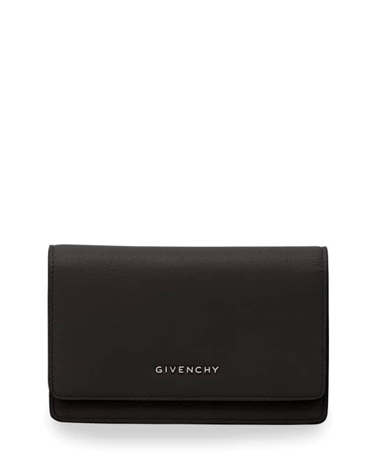 Givenchy Flap Wallet-on-Chain, Black | Neiman Marcus