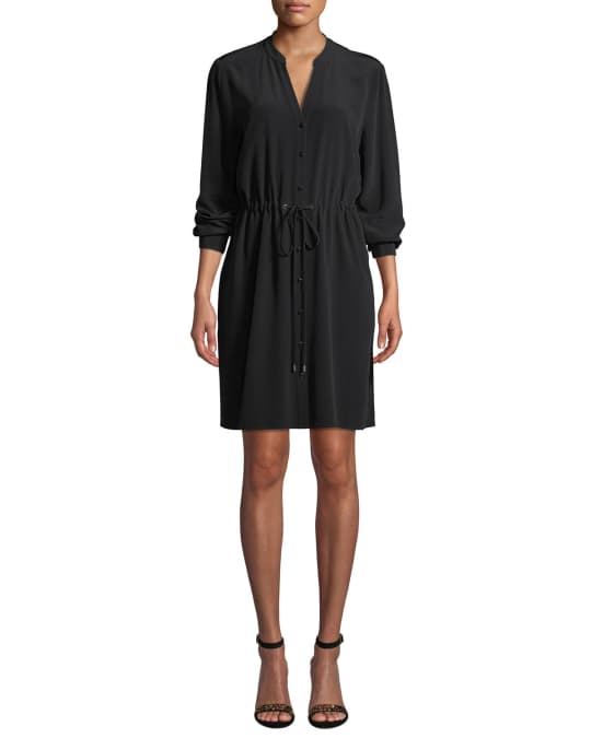 Eileen fisher drawstring dress deals